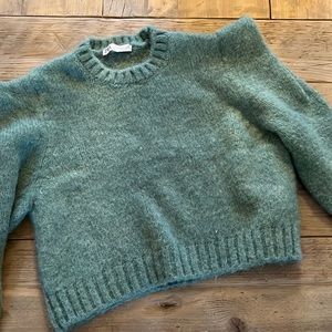 Zara Green statement sweater